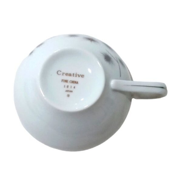 Vintage Creative Japan‎ Fine China "Atomic Starburst" Teacup & Saucer - Picture 9 of 9